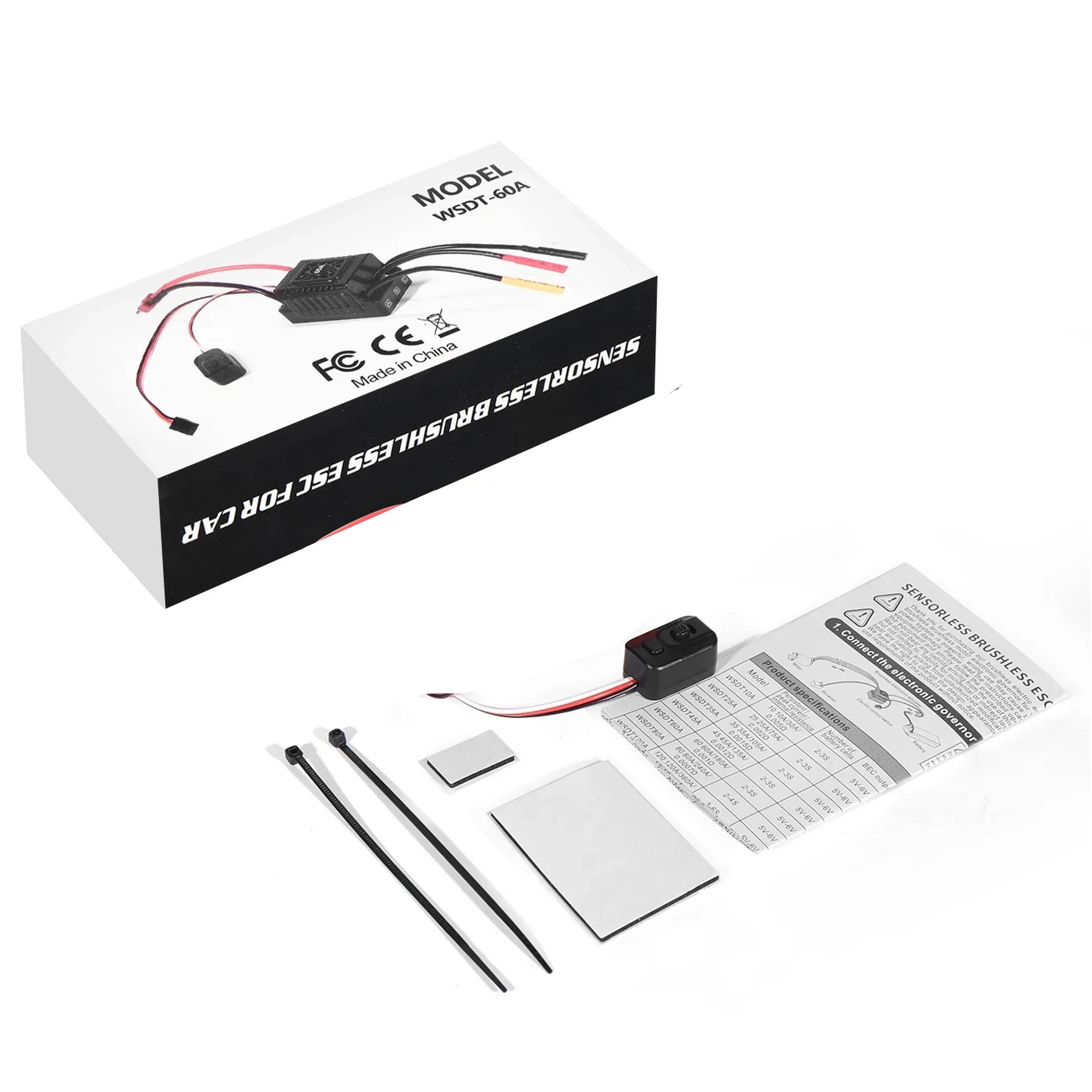 Esc Waterproof 60A - NEEBRC 45A 60A Bezszczotkowy Regulator ESC
