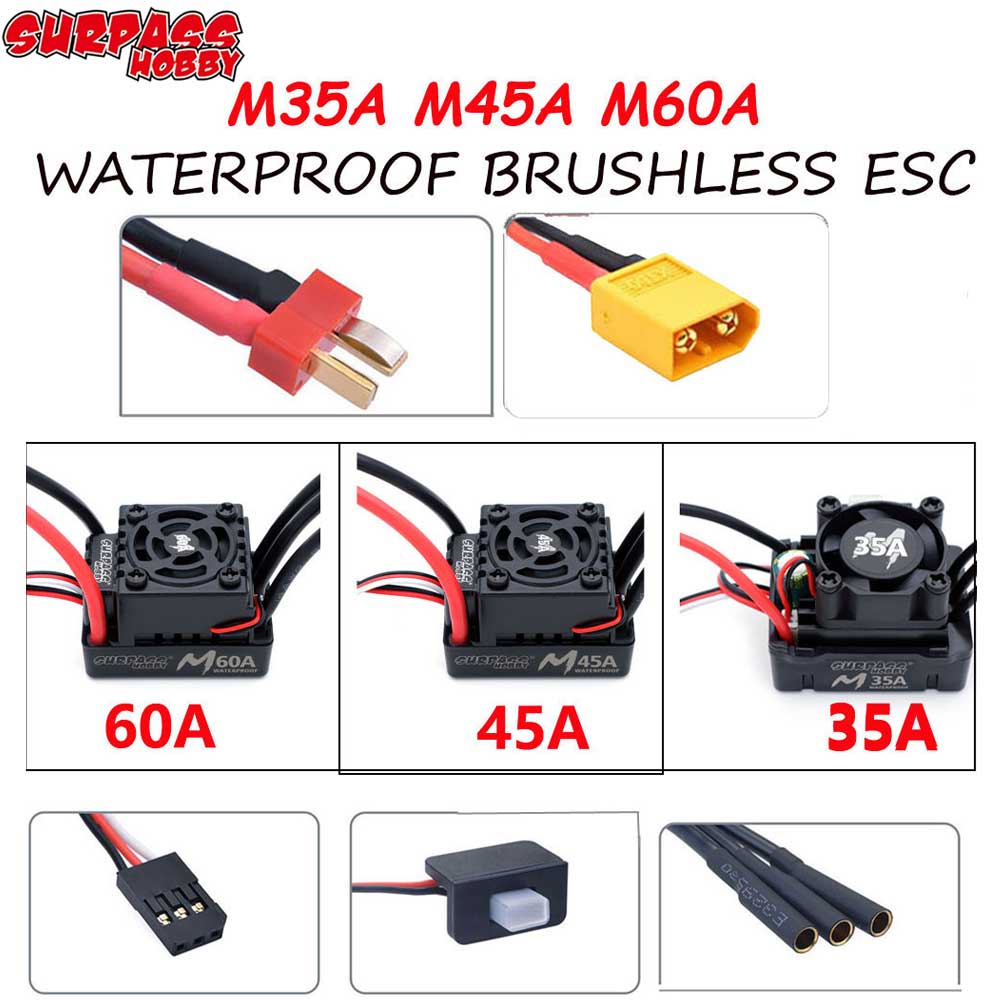 Surpass Hobby M35A 45A 60A 2-3 – Esc Waterproof 60A recenzja i cena