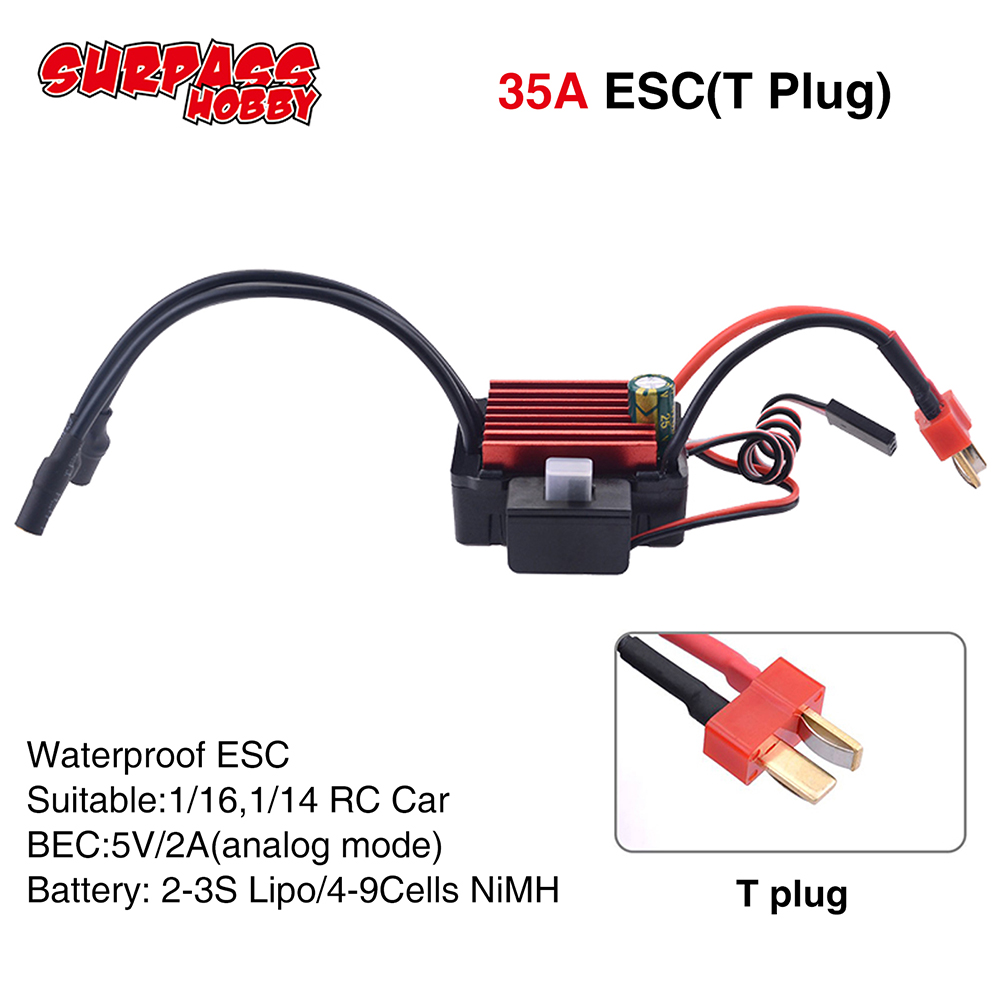 SURPASSHOBBY ESC 150A 80A 120A – Esc Waterproof 60A recenzja i cena