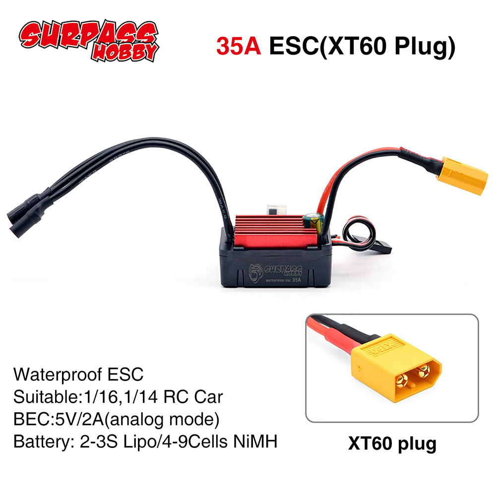 SURPASSHOBBY ESC 150A 80A 120A – Esc Waterproof 60A recenzja i cena