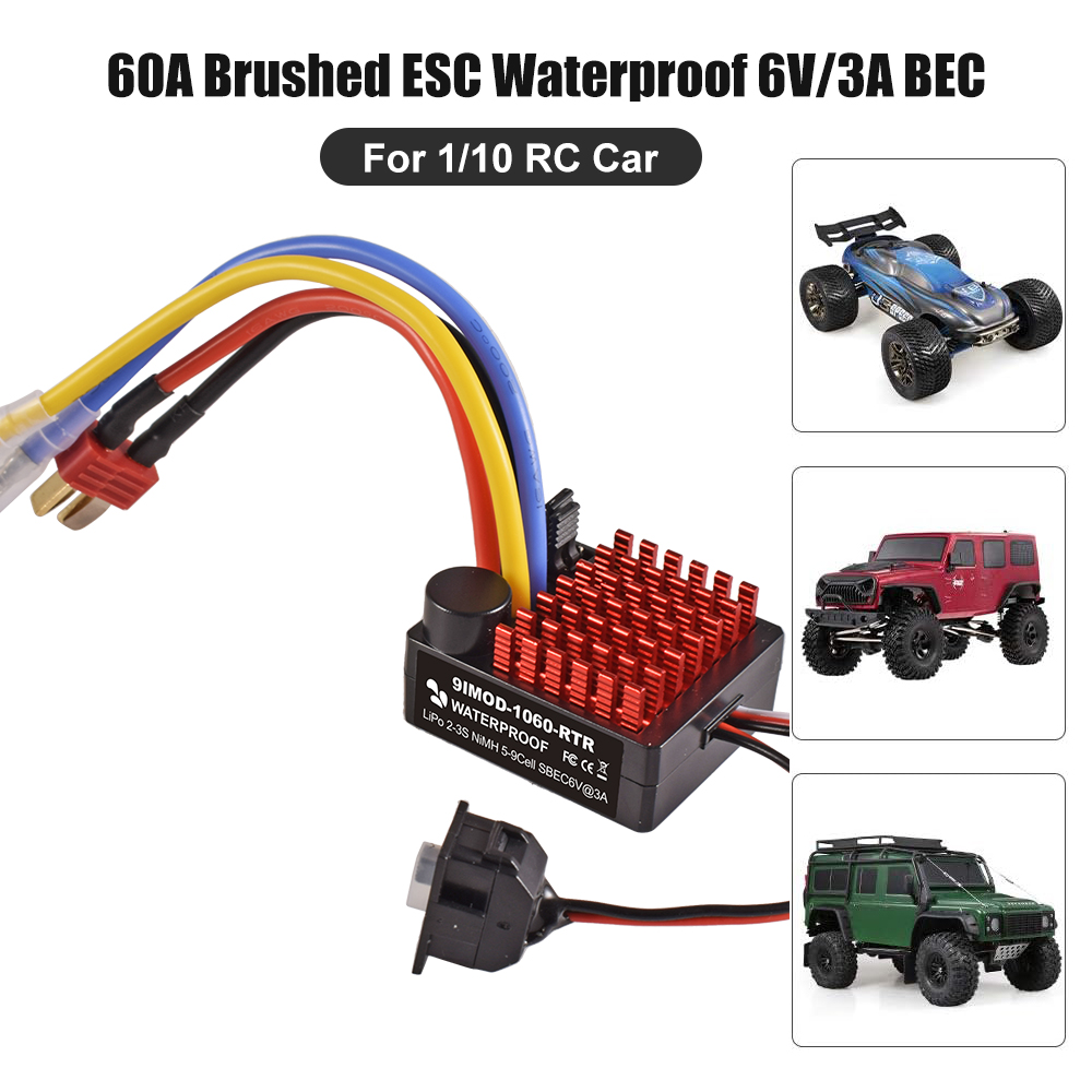 9IMOD 1060 RTR 60A ESC Szczotk – Esc Waterproof 60A recenzja i cena