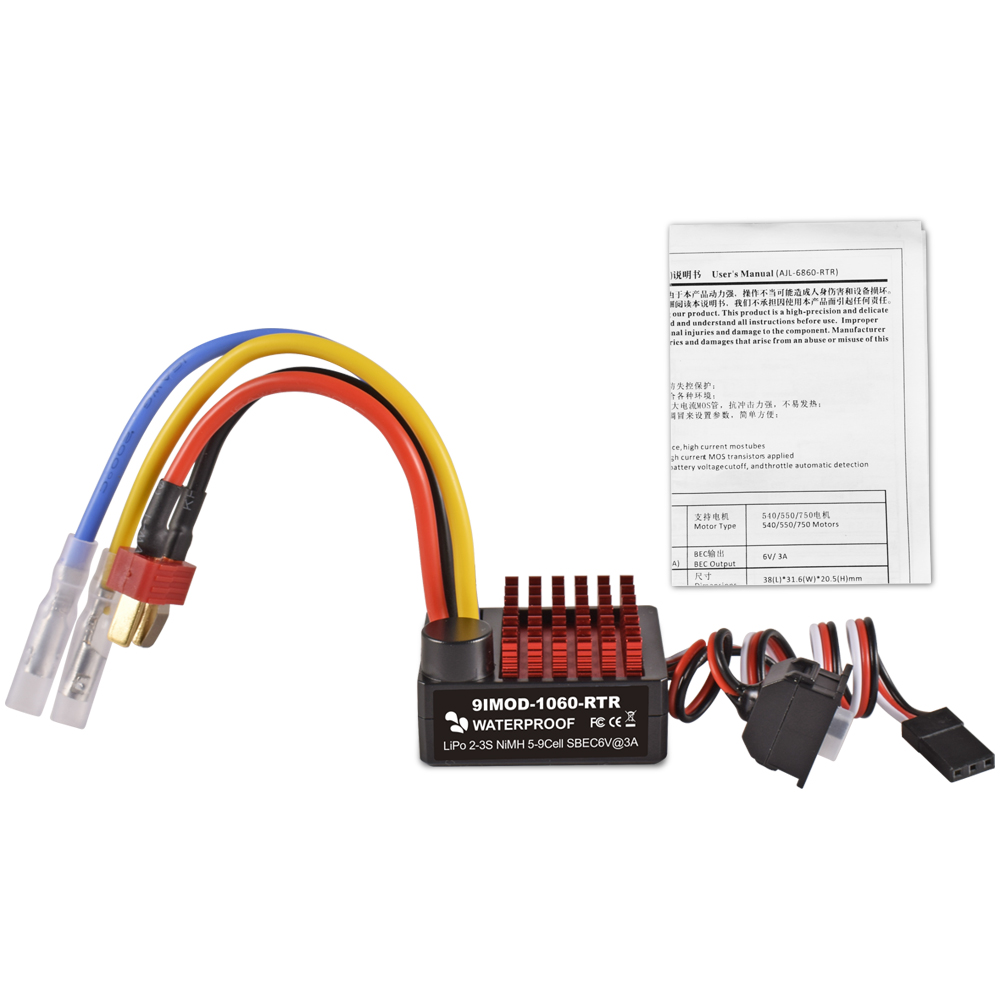 9IMOD 1060 RTR 60A ESC Szczotk – Esc Waterproof 60A recenzja i cena