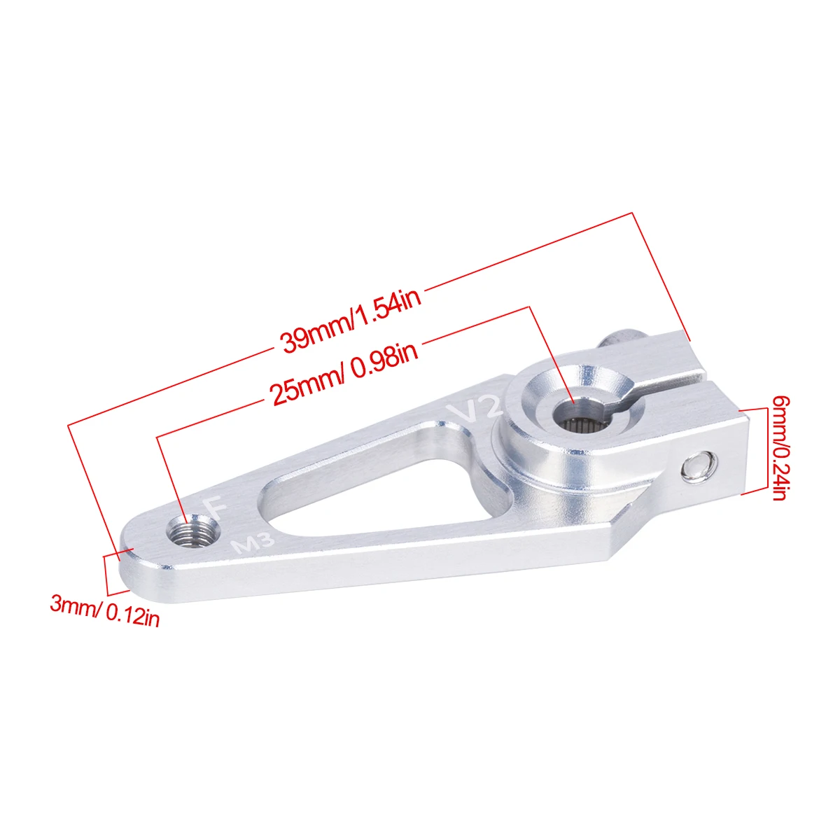 Ramię serwa 39mm M3 7075 z alu – Rc Hobby Room recenzja i cena