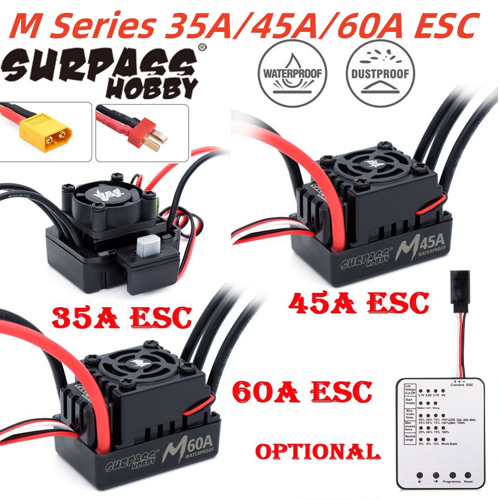 SURPASS HOBBY 60A 45A 35A Wodo – Esc Waterproof 60A recenzja i cena
